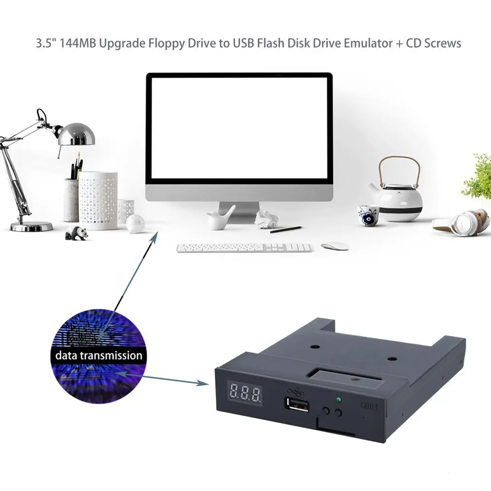New Version SFR1M44-U100K Black 3.5" 1.44MB USB SSD FLOPPY DRIVE EMULATOR for YAMAHA KORG ROLAND Electronic keyboard GOTEK |