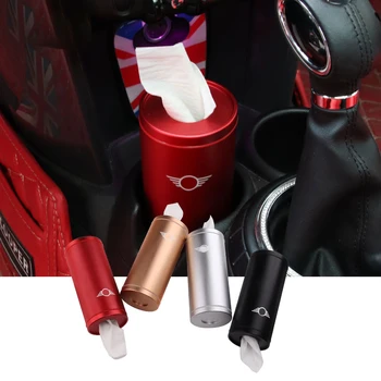 

Car Cup Holder Cylinder Tissue Box Paper Towels Tube For BMW Mini Cooper One JCW Countryman Clubman F54 F55 F56 R56 F60 R60 R61