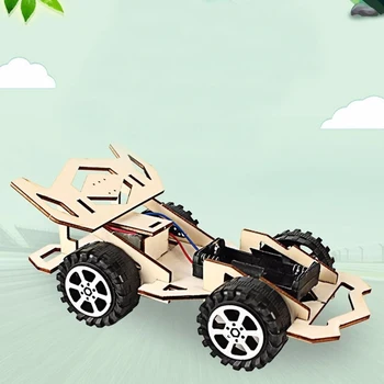 

Assembly Racing Car Model Kit Principle Cognition Teaching Scientific DIY Kids Wooden Fun Toy Educational Developmental