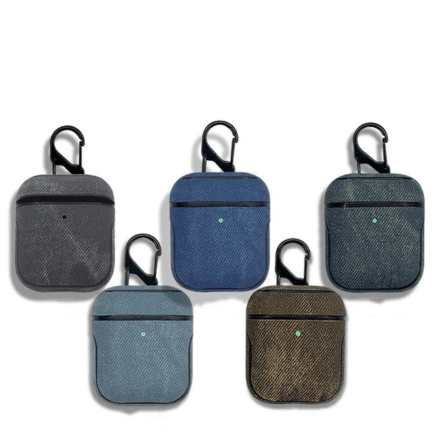 

Denim Protective Sleeve Canvas Case for Airpods TPU Generation 1 2 Generation Earphone Case for Apple Airpods Shell Cover