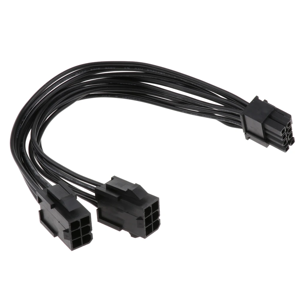 18AWG PCI-e двойной 6 Pin к 8 Видео Видеокарта кабель питания | Компьютеры и офис