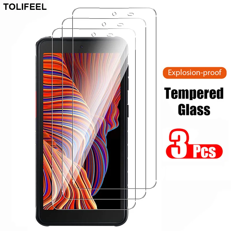 

3Pcs Tempered Glass For Samsung Galaxy Xcover 5 Screen Protector 9H 2.5D Phone On Film Protective Glass For Galaxy XCover 5