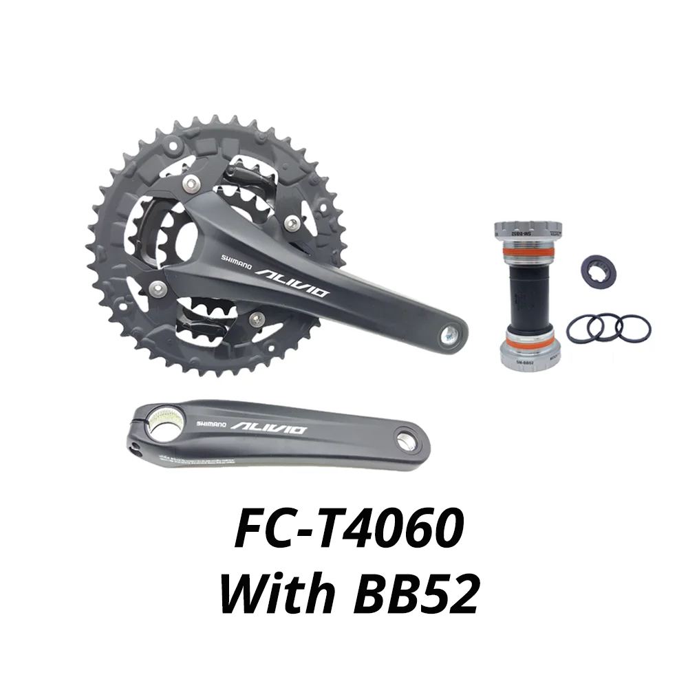 Shimano Alivio T4060 3x9S велосипедный кривошипный комплект 22 32 44T 170 мм 27 скоростей 32t 44t