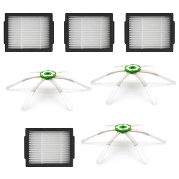 

6-arm Side Brush Spare Parts For IRobot For Roomba I7 I7 Plus E5 E6 E7 Filter Brush Accessory Household