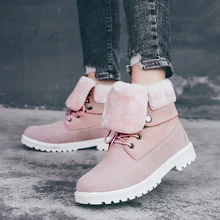 Стиль; женские зимние теплые ботинки; нескользящие полусапожки; женская прогулочная обувь; женские зимние ботинки; ботильоны; Botas Mujer