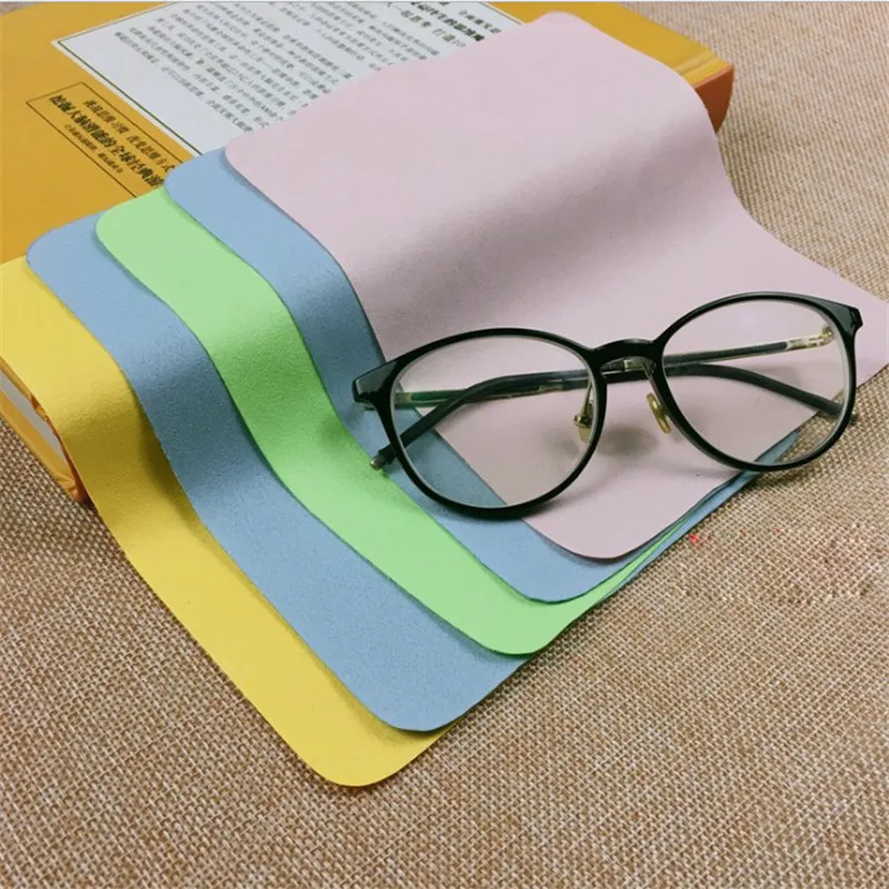 Description Picture 6 of item1/3/5Pcs Colorful Cleaner Clean Glasses Lens Cloth Wipes For Sunglasses Microfiber Eyeglasses Cleaning Cloth For Camera Fiber