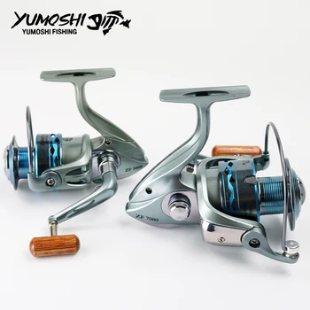 

High-strength aluminum alloy metal head high gear ratio 5.5:1 2000-7000 series 12 +1 ball bearing fishing wheel