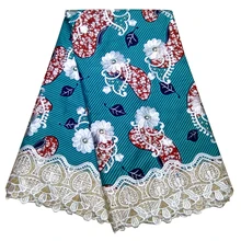 Модный дизайн африканская восковая ткань вышивка кружева для вечерние платья Анкара ткань