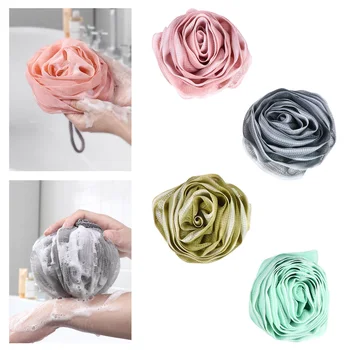 

4pcs Body Massage Bath Sponge Bathing Accessories Soft Mesh Sponge Shower Scrubber