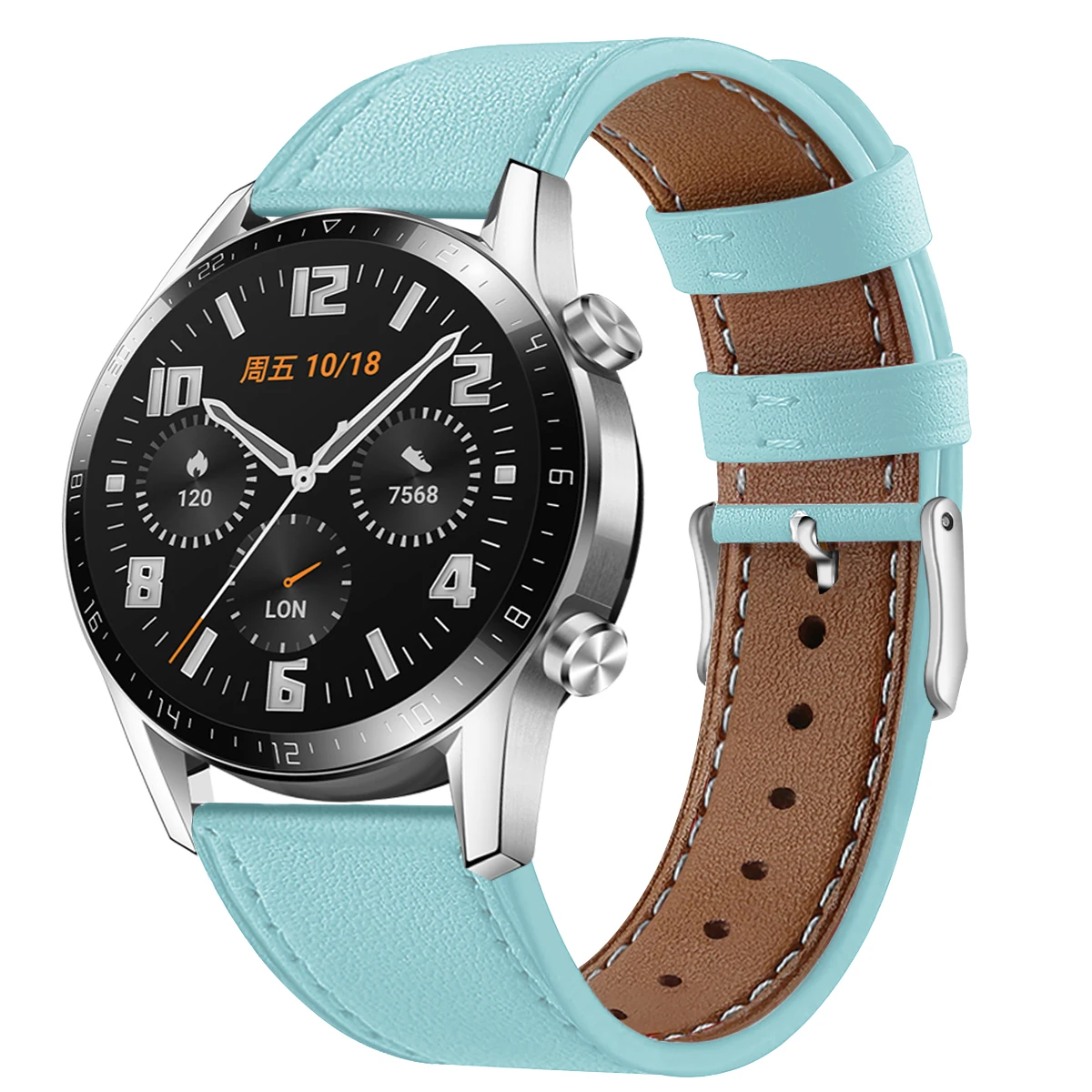 03 Для huawei Watch GT GT2 ремешок 20 мм Высококачественный Браслет из натуральной кожи сменный ремешок для huawei Watch GT GT2 Универсальный - Цвет: 03