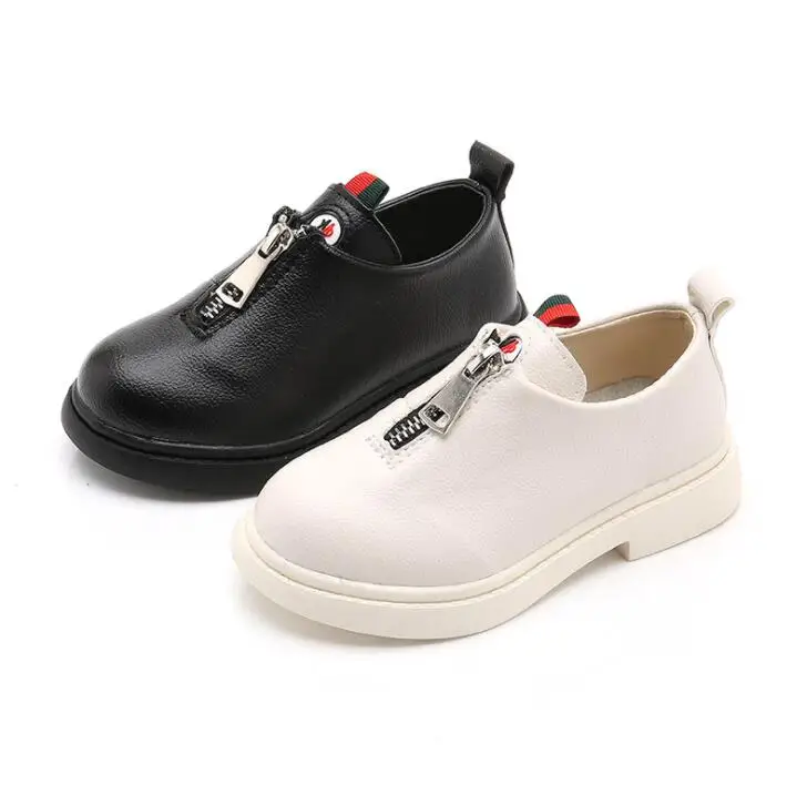 

Kids Shoes Princess Girls School Shoes White Black Children Leather Party Dress Flat Little Gentlemen Shoes Baby Casual Sneaker