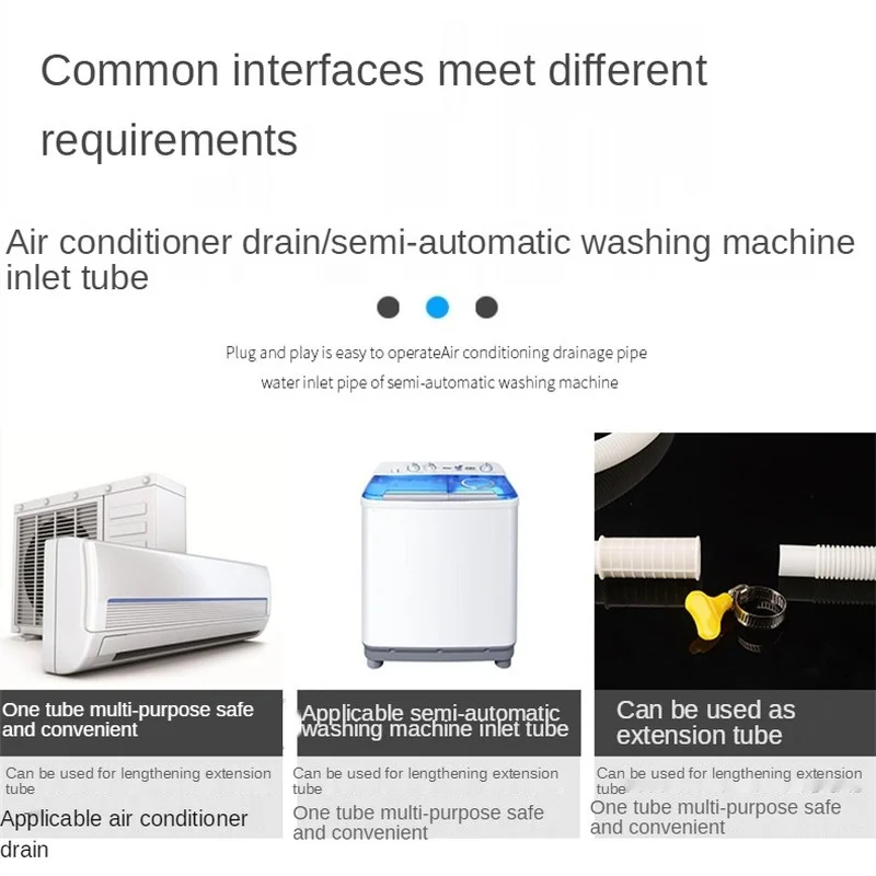 ECONOMISEUR D'EAU,1M--Tuyau de vidange Flexible pour climatiseur, tuyau 'extension'entrée'eau, connecteur de robinet de Machine à lav - Cdiscount  Bricolage