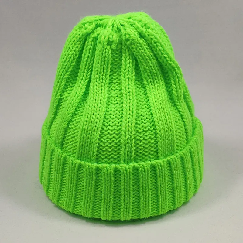 Royal Blue Plain Bright Colour Beanie Hat Casual Winter Warm Woolly Hat