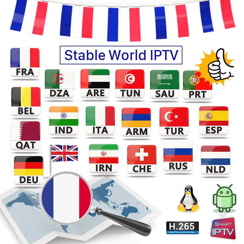 French IPTV France/Greece/Belgium/Arabic/Italy IP TV Subscription IPTV 1 Year Greece/France/Belgium/Arabic/Italy IPTV France