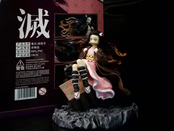 

GK Anime Demon Slayer: Kimetsu no Yaiba Sexy Girl Kamado Nezuko Sitting Ver. PVC Action Figure Collection Model Toys LELAKAYA