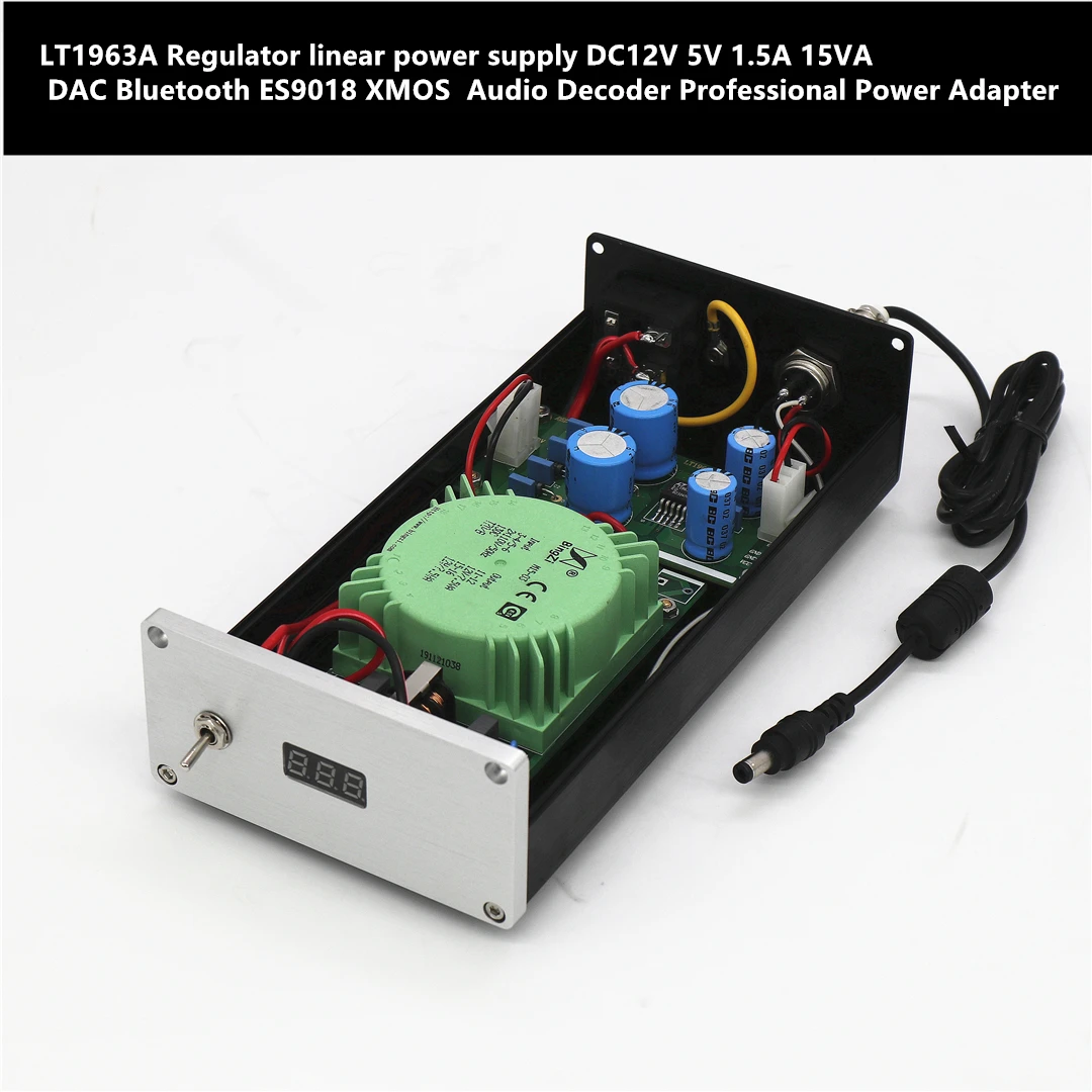 LT1963A линейный регулятор питания 12 В постоянного тока 5 1 А DAC Bluetooth ES9018 XMOS аудио