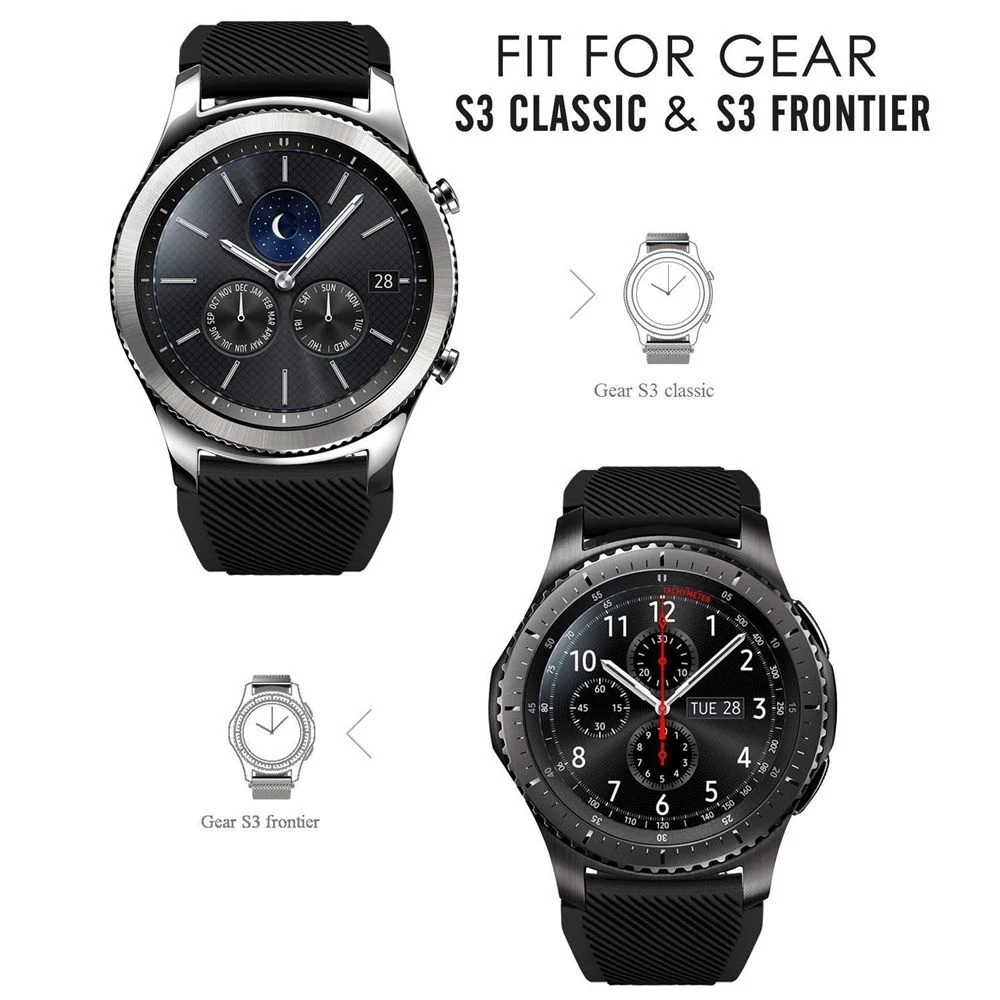 Браслет часы ремешок для samsung Galaxy gear S3 Frontier/Классический 22 мм ремешок для смарт-Браслет аксессуар