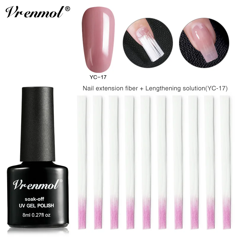 2pcs 1191 Vrenmol полигель для наращивания ногтей УФ-гель для наращивания ногтей натуральный розовый прозрачный Камуфляжный цвет для наращивания ногтей Кристальный гель - Цвет: 2pcs 1191