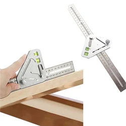 350mm Triangular Level Multi-function Woodworking Triangle Ruler Angle Ruler Revolutionary Carpentry Tool Measuring Tools