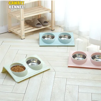 

CAWAYI KENNEL Dog Feeder Drinking Bowls for dogs Cats Pet Food Bowl comedero perro miska dla psa gamelle chien chat voerbak hond