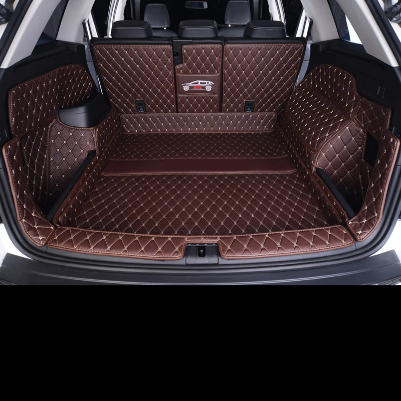 Кожаный коврик для багажника автомобиля Коврики для багажника для Skoda Kodiaq коврик в багажник интерьерные аксессуары Чехлы