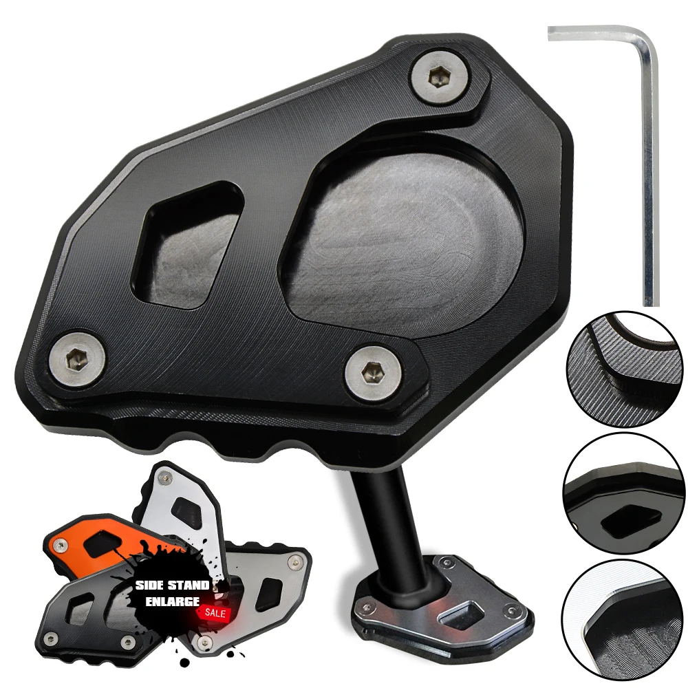 

Аксессуары для мотоциклов, алюминиевая боковая подставка, увеличивающая подставка, удлинительная пластина для приключений 390 ADV. 2020 2021