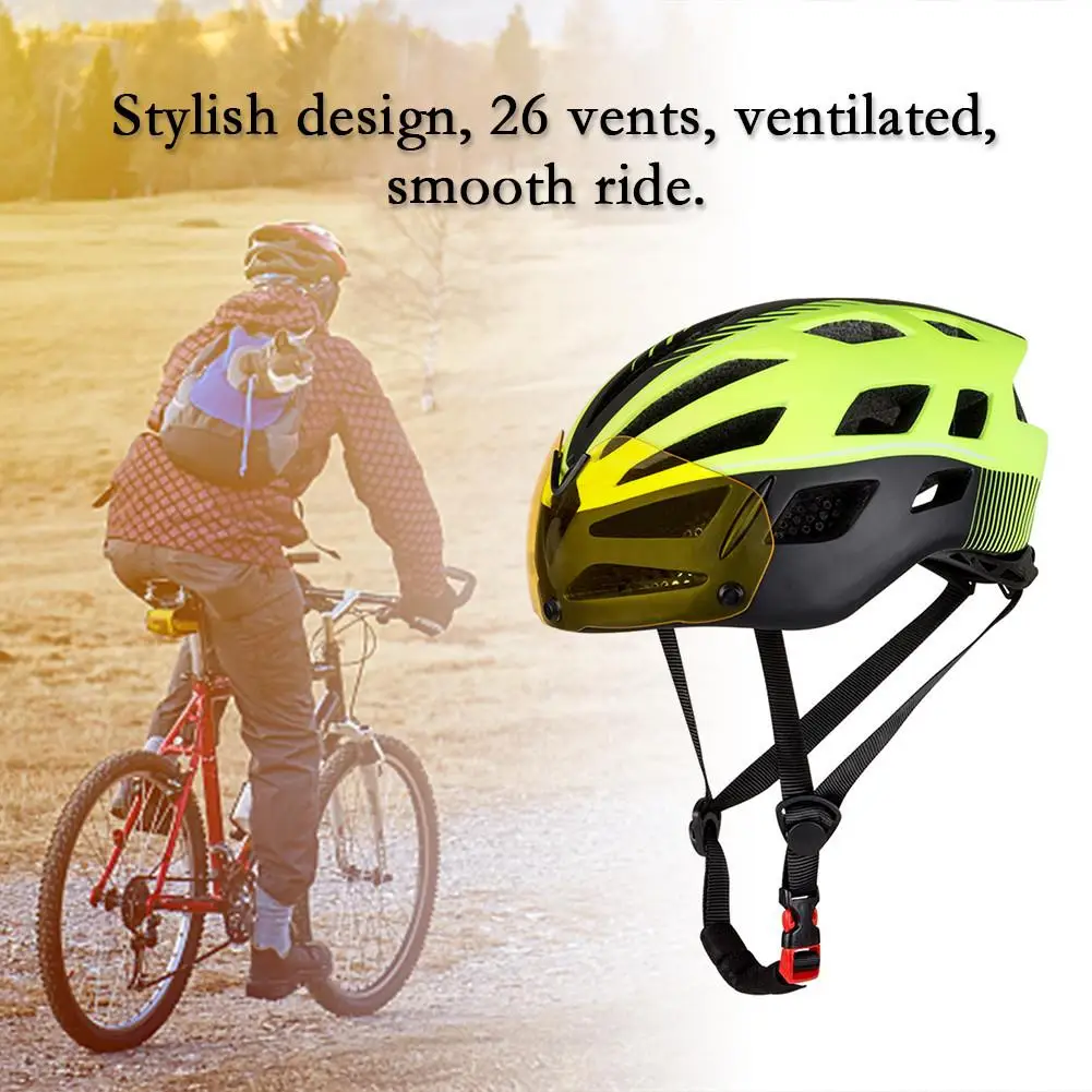 Велосипедный шлем интегрированный литье Магнитные очки горная дорога защитный шлем для велосипеда J662