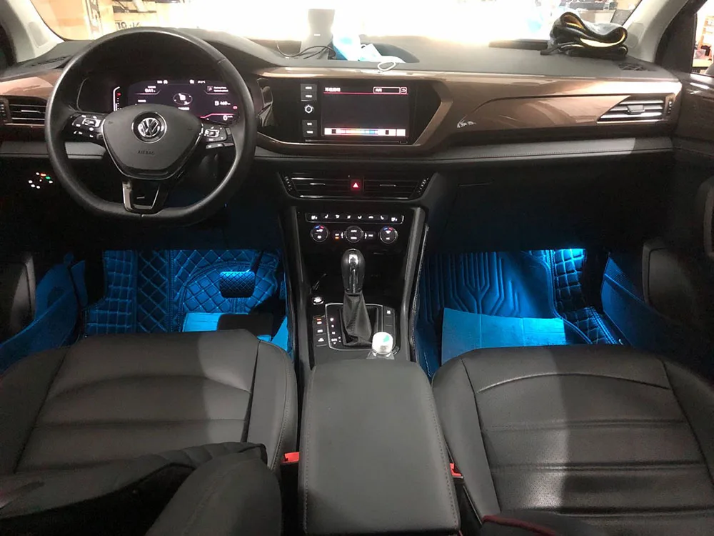 30 farben RGB Umgebungs Dekorative Licht Für Skoda Kodiaq Für Seat Leon 5F Auto Innen Polychromen Fußraum Licht – Detail 7