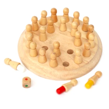 

Fun Toy Kids Wooden Memory Match Stick Chess Game Fun Block Board Game Educational Color Cognitive Ability Toy Educational Toy