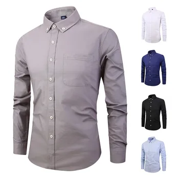 

Men Fashion Casual Long Sleeved Printed shirt Men‘s Long Sleeve Button Turndown Collar Painting Casual Top Blouse Shirts Soft