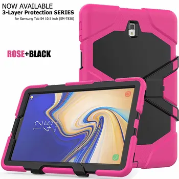 

Kids Safe Non-toxic Shockproof Armor Hard Tablet Case for Samsung Galaxy Tab S4 10.5 Inch SM-T830 SM-T835 Stand Cover Funda+pen