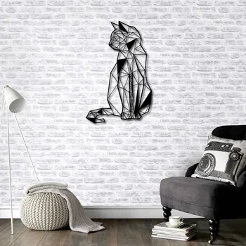 

Metal Wall Art Cat Interior Decoration Home Decor Wall Hanging Home Decoration Wall Art 32x50 cm