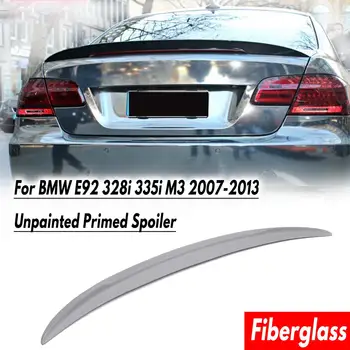 

Primer Grey Rear Trunk Lid Spoiler Wing Fit for BMW E92 328i 335i M3 2007-2013 Performance Fiberglass Auto Replacement Parts