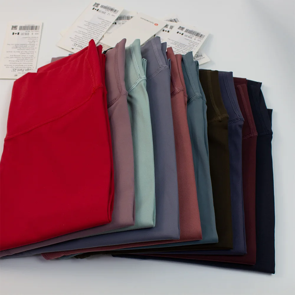 Classic2.0 Fitness Women Sports Pants Tight High Waist Yoga Leggings Gym Athletic High-rise Align Buttery Soft Custom Lulu Logo