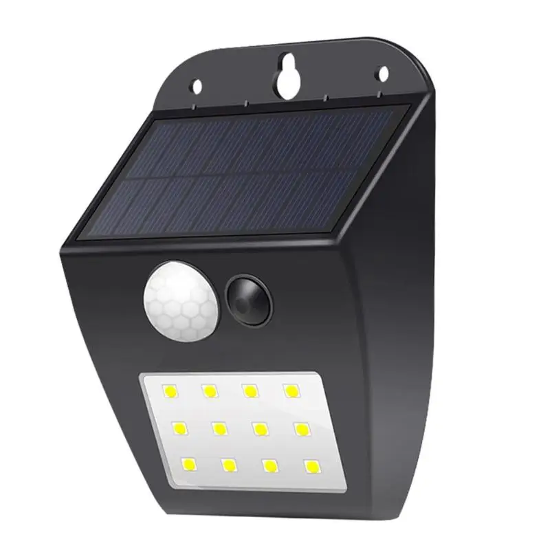 

12 LED Solar Motion Sensor Wall Light Practical Classic Delicate Texture Durable Outdoor Waterproof Garden Security Lamp