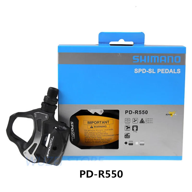 PD-R550 Blakc SHIMANO/самоблокирующаяся ножная пластина для горного велосипеда PD-M520/M540/M8000/R540/R7000/SPD, ножная педаль для горного велосипеда - Цвет: PD-R550 Blakc