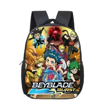 

12 inch Anime Beyblade Burst Backpacks For Children Student Book Backpack Daily Backpack Cartoon Mochila School Gifts