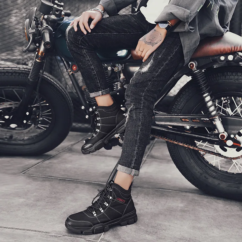 

2019 Autumn & Winter New Style First Layer Cowhide Boots Men Outdoor Casual Worker Boot Genuine Leather Waterproof Martin Boots