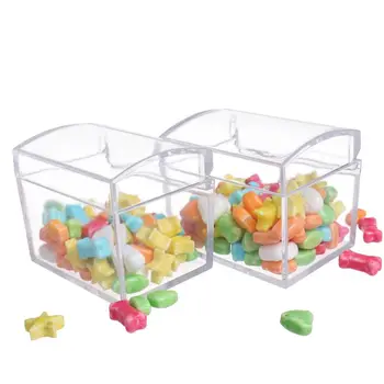 

1/6/12Pcs Kids Infant Transparent Candy Gift Container Bottle Jar With Lid Baby Shower Gift Decoration Small Item Storage Box