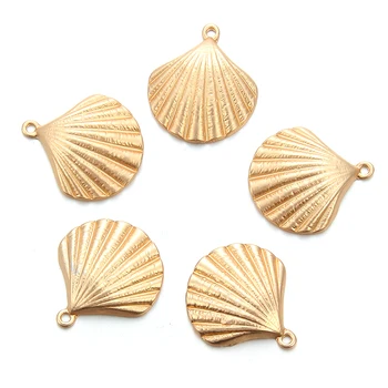 

Gold Silver Color Shell Crafts Charms Pendants For DIY Necklace Earrings Bracelets Making Sea Charms For Jewelry Making