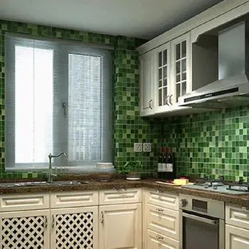 

Mosaic Aluminized Self-adhensive Anti Oil Antifouling Fire Retardant Moth-proofing Antistatic Wall Sticker for Home Kitchen