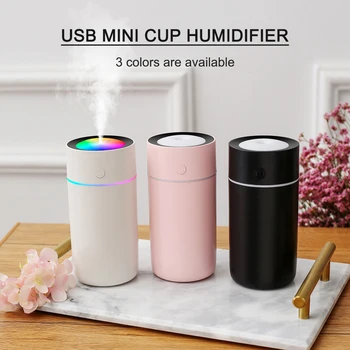 

Portable Air humidifier eliminate static electricity clean air Care for skin Mute design with lights car office