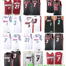 Майами Хасан Уайтсайд драгич Дуэйна Уэйда Баскетбол Майки для мужчин camiseta maillot BHR01