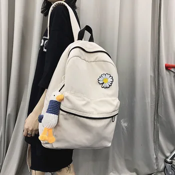 

Schoolbag Female Korean-Style Ulzzang Shoulder Bags School All-match Solid Color Backpack for High School Students backpack