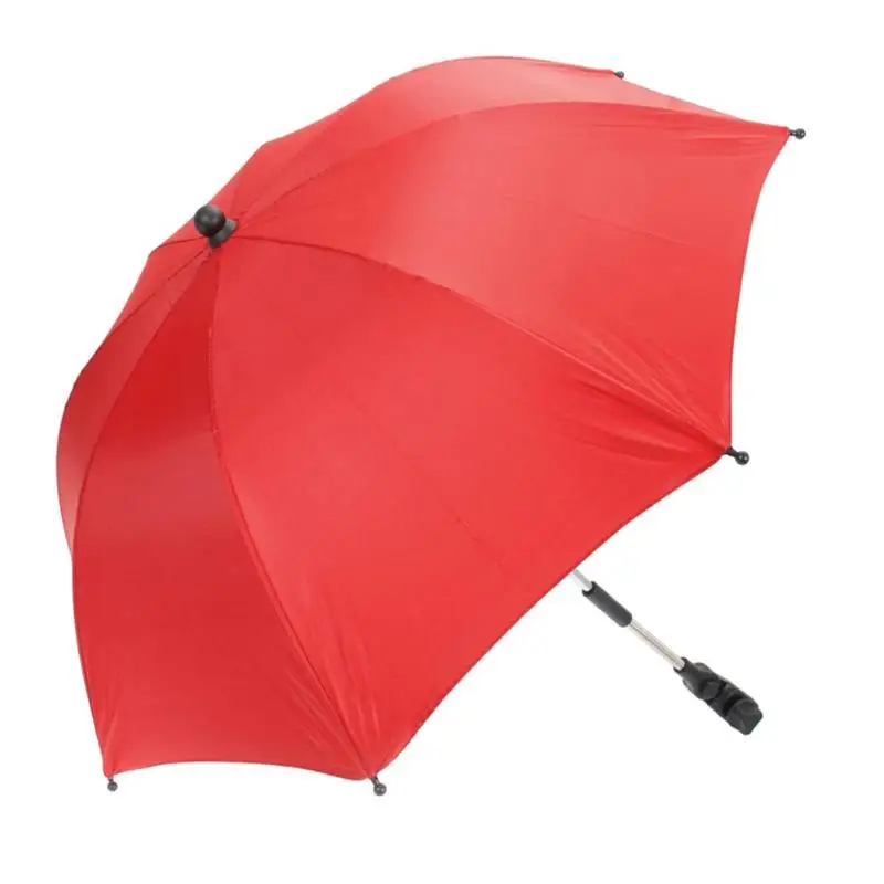 Портативный зонт для детской коляски, детская коляска, солнцезащитный зонтик от солнца, коляска-коляска, коляска-коляска, Регулируемый складной Unbralla - Цвет: Красный