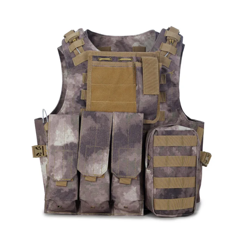 

Jun sheng Amphibious Tactical Vest CS Field Operations Camouflage Vest Defensive Waistcoat Outdoor Combat Vest Equipment Wholesa
