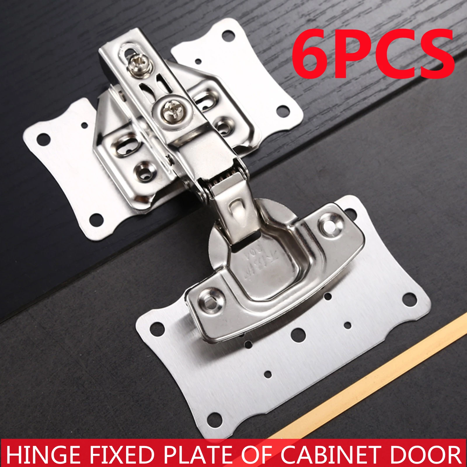 1/2/4/6pcs Hole Hinge Repair Plate Kit Corrosionresistant