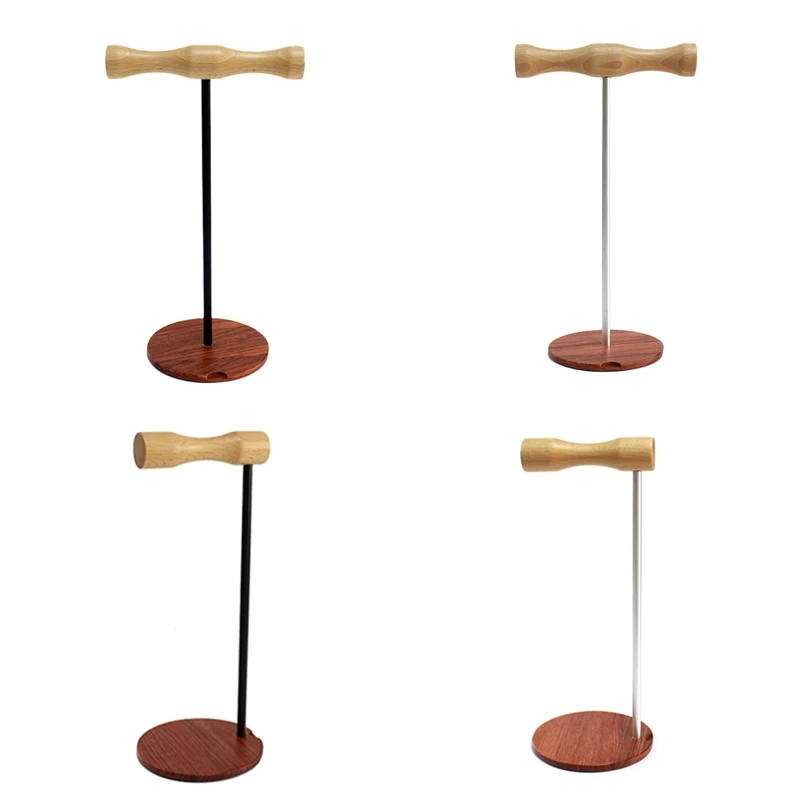 Headset Holder Hanger Wooden Metal Earphone Display Rack Stand Home Office Headphone Shelf Rack Stand Holder