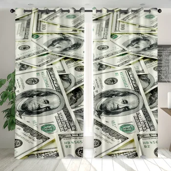 

SOFTBATF Monopoly Windows Curtains Darkening for Living Room Bedroom Decorative Kitchen Curtains Dropshipping
