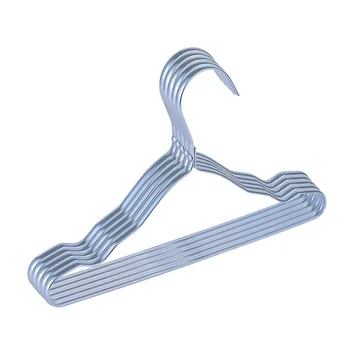 

5pcs Children Clothes Aluminum Alloy Hanger Traceless Non-slip Metal Hanger for Kids Clothing Organizer Wardrobe Storage Hanger